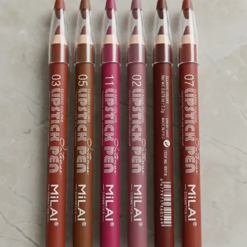 6 Pcs Jumboo Creamy Sharpner Lip Pencils, High Pig - Product Image