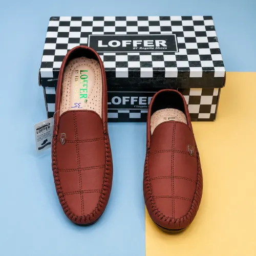 Mens Rexine Casual Loafers Brown