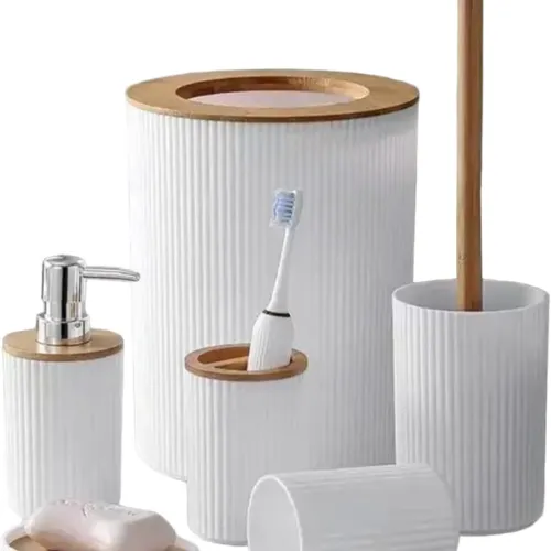 Bathroom Accessories Set, 6 Pieces - Product Image