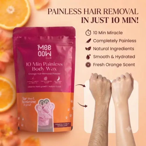 Meeoow Club 10 Min Painless Body Wax Powder – Inst - Product Image