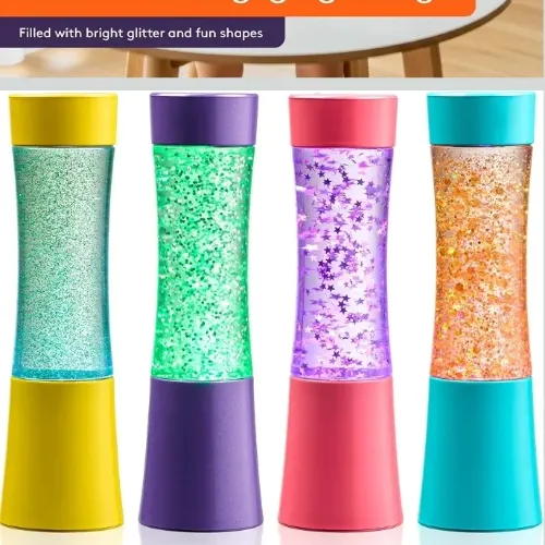 Calming Glitter Sensory Tubes for Quiet Play
