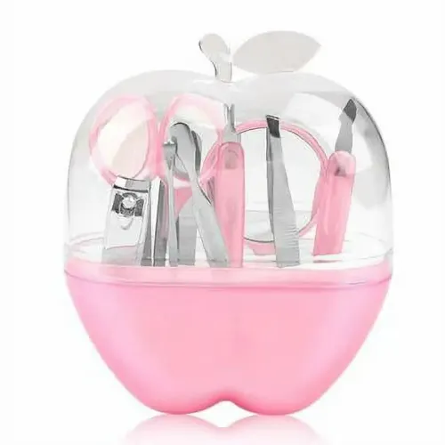 8 Pcs Pink Apple Style Mani Pedi Kit, Dead Skin Re - Product Image