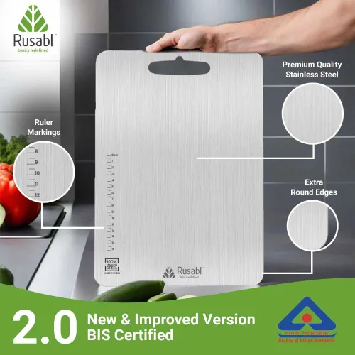 Stainless Steel Chopping Board for Kitchen - Product Image